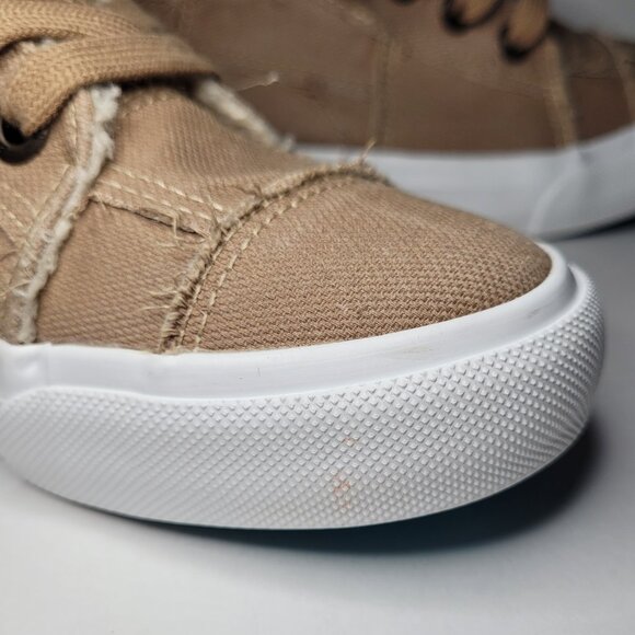 Blowfish Malibu Maxine Sneakers Tan Faux Sherpa Lined Womens 7.5 Minimalist Cozy - Picture 13 of 16